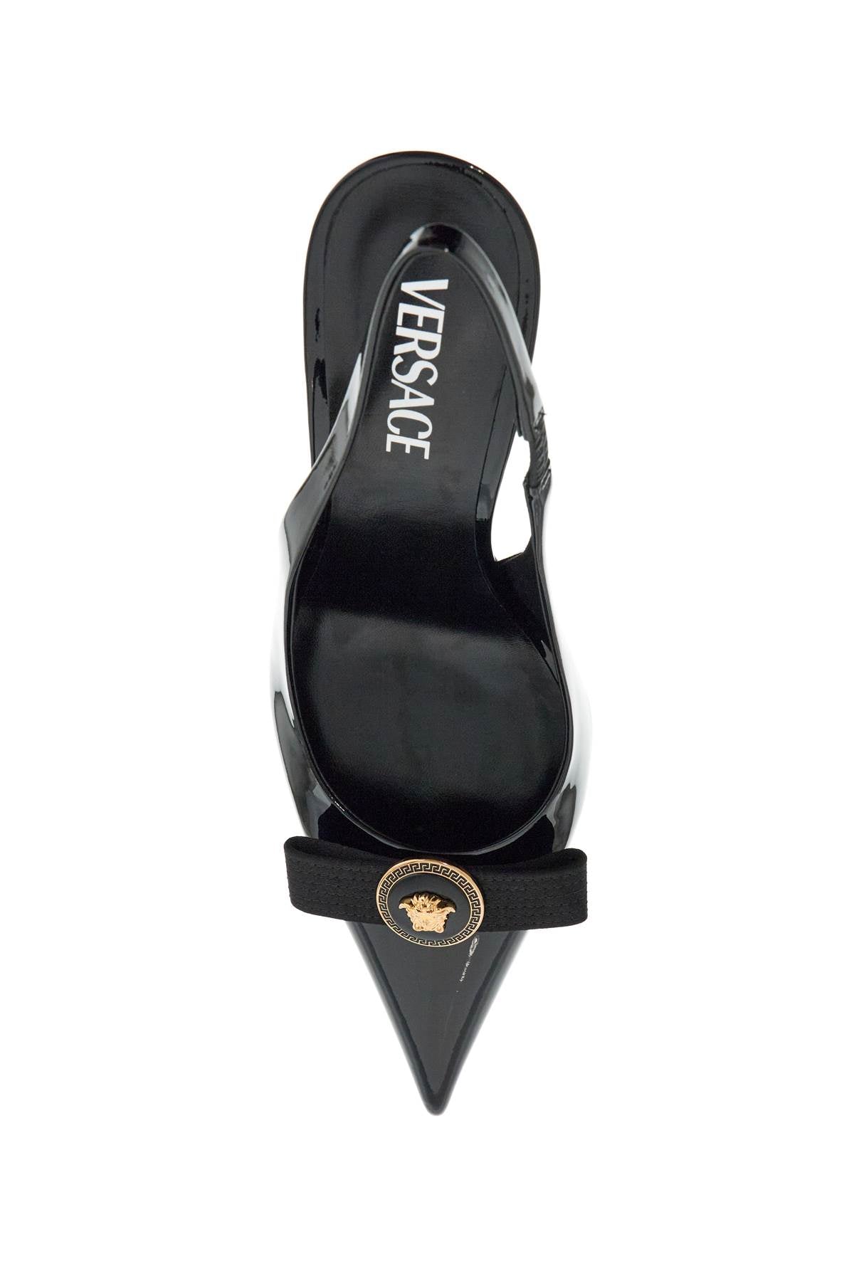 Versace gianni ribbon slingback