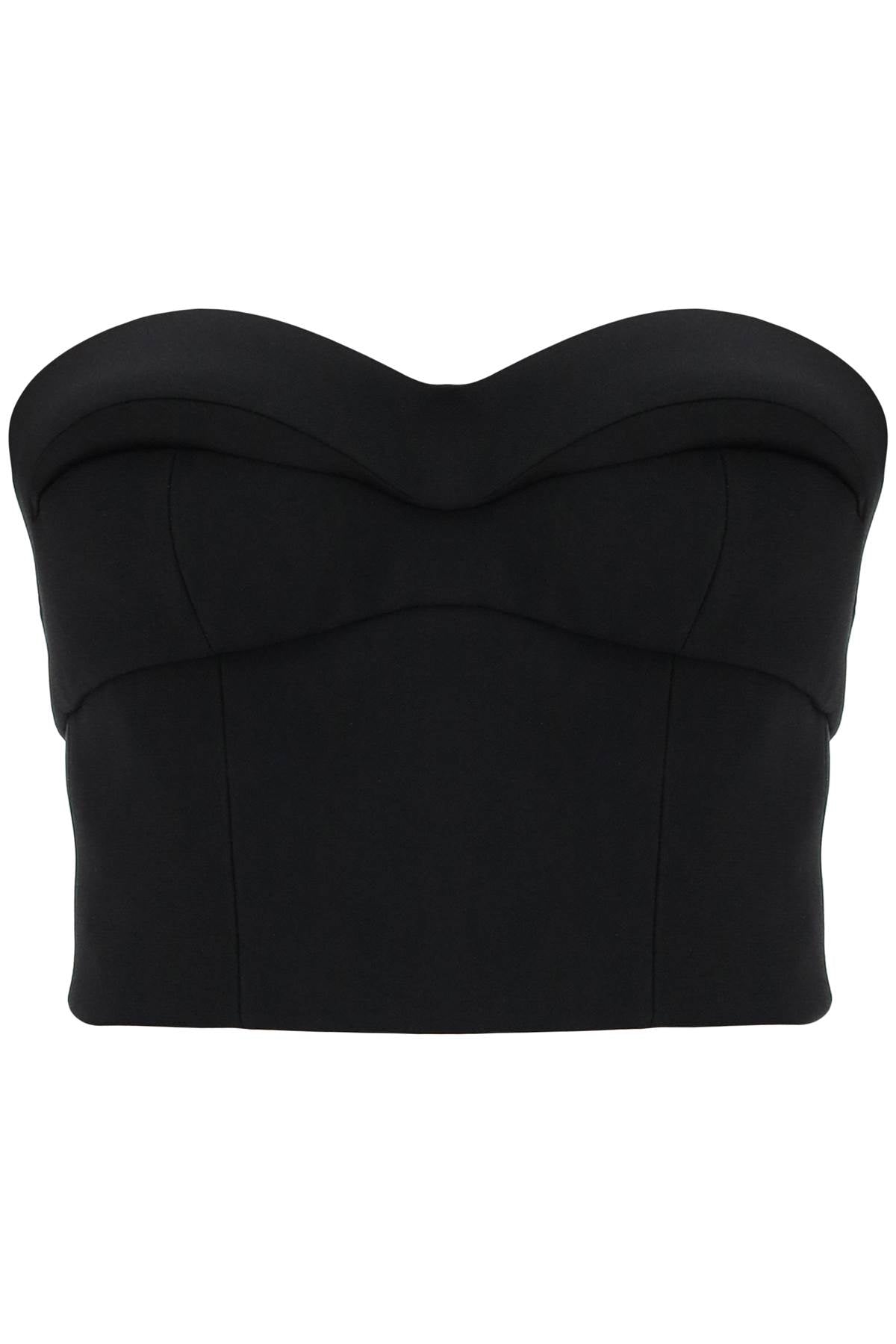 Versace padded cup bustier top with