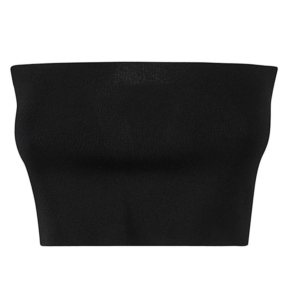 Liviana Conti Bandeau Top – Black Viscose