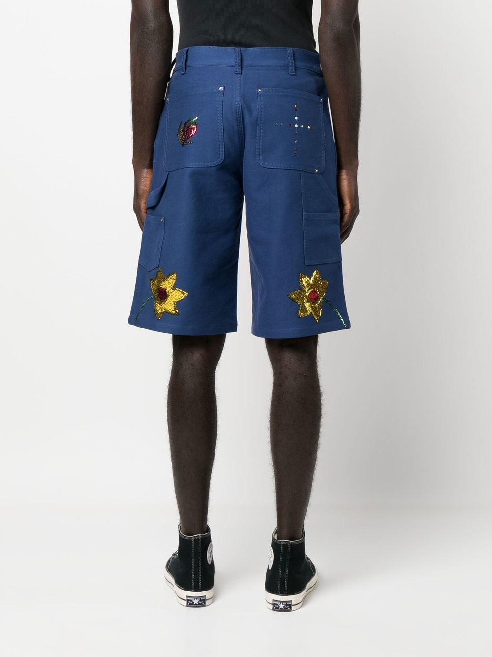 SKY HIGH FARM WORKWEAR Shorts Blue