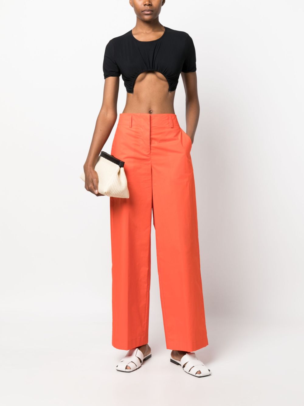 Erika Cavallini Semi-Couture Trousers Red