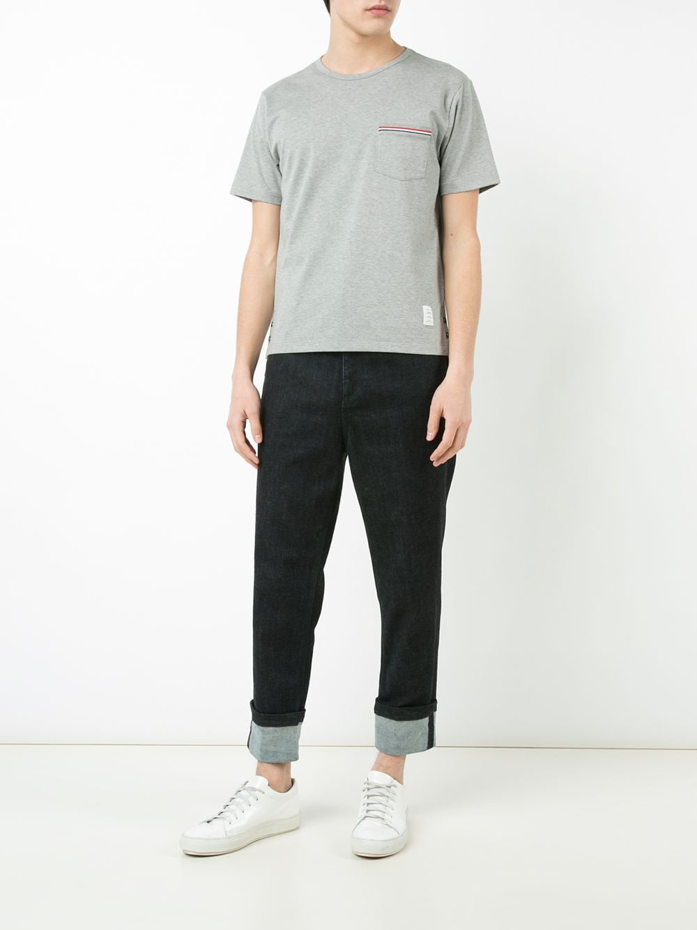 Thom Browne T-shirts and Polos Grey