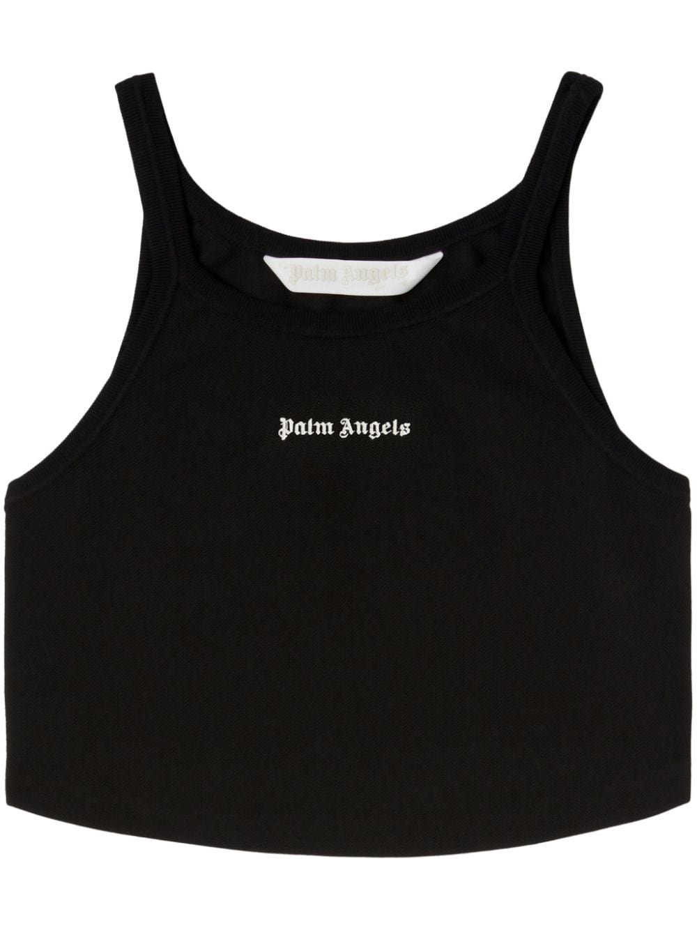 Palm Angels Logo Print Cropped Top