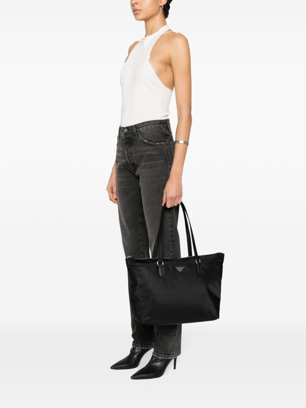 Emporio Armani Black Tote Bag