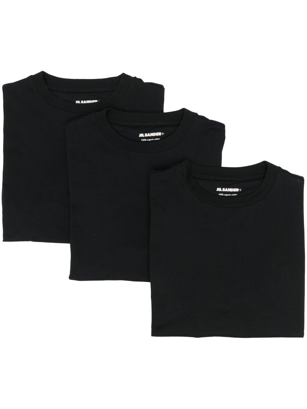 Jil Sander Plus T-shirts and Polos Black (3-Pack)