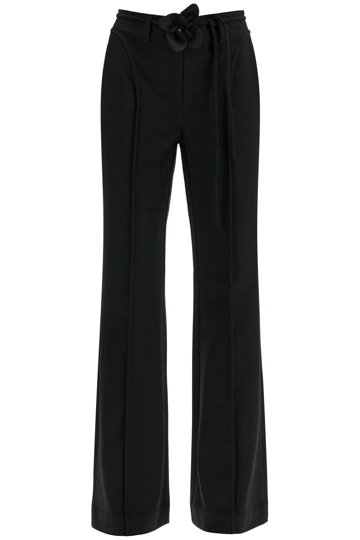 Rotate elegant pink recycled polyester women's trousers