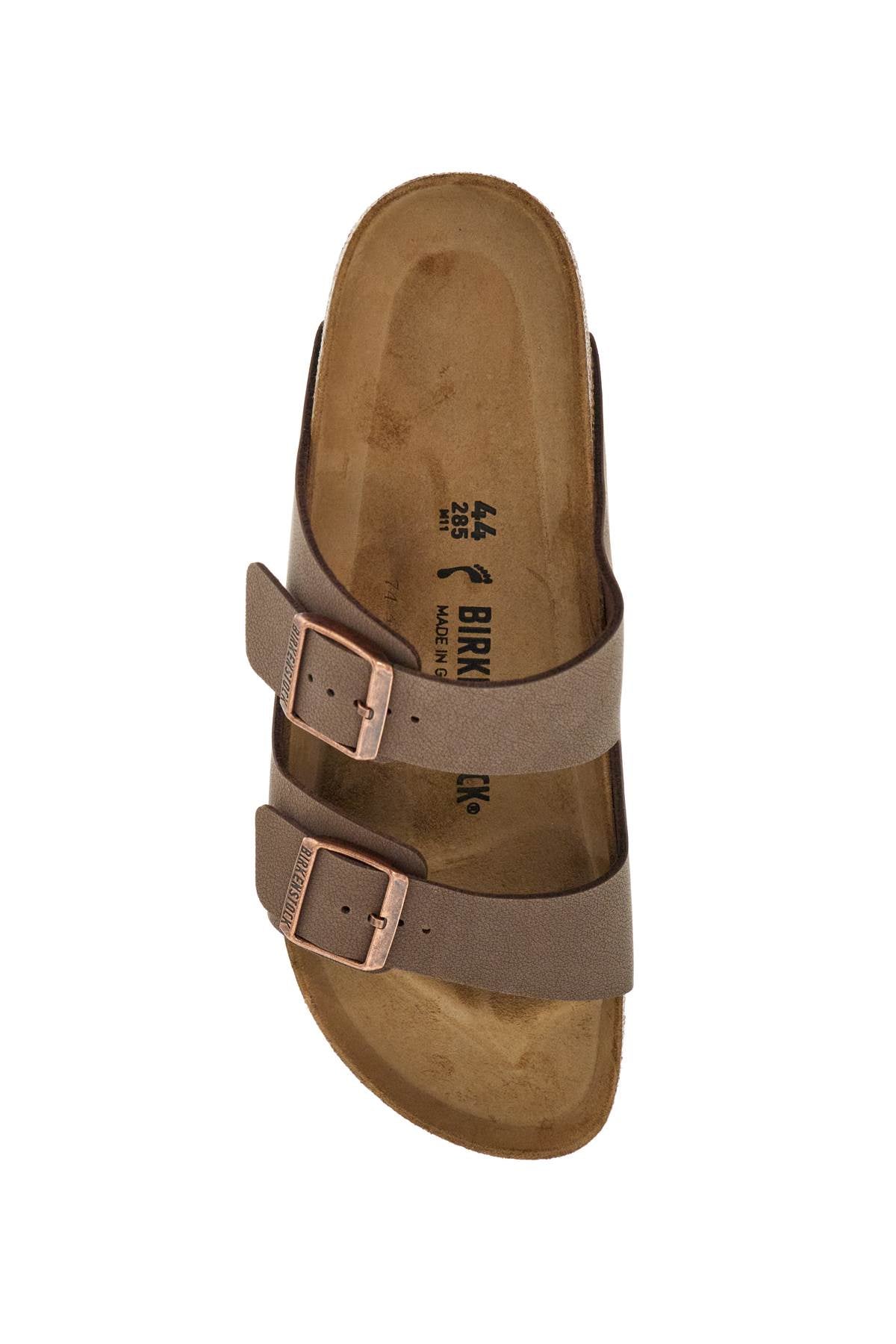 Birkenstock Arizona Slides – Olive Green, Narrow Fit -Brown