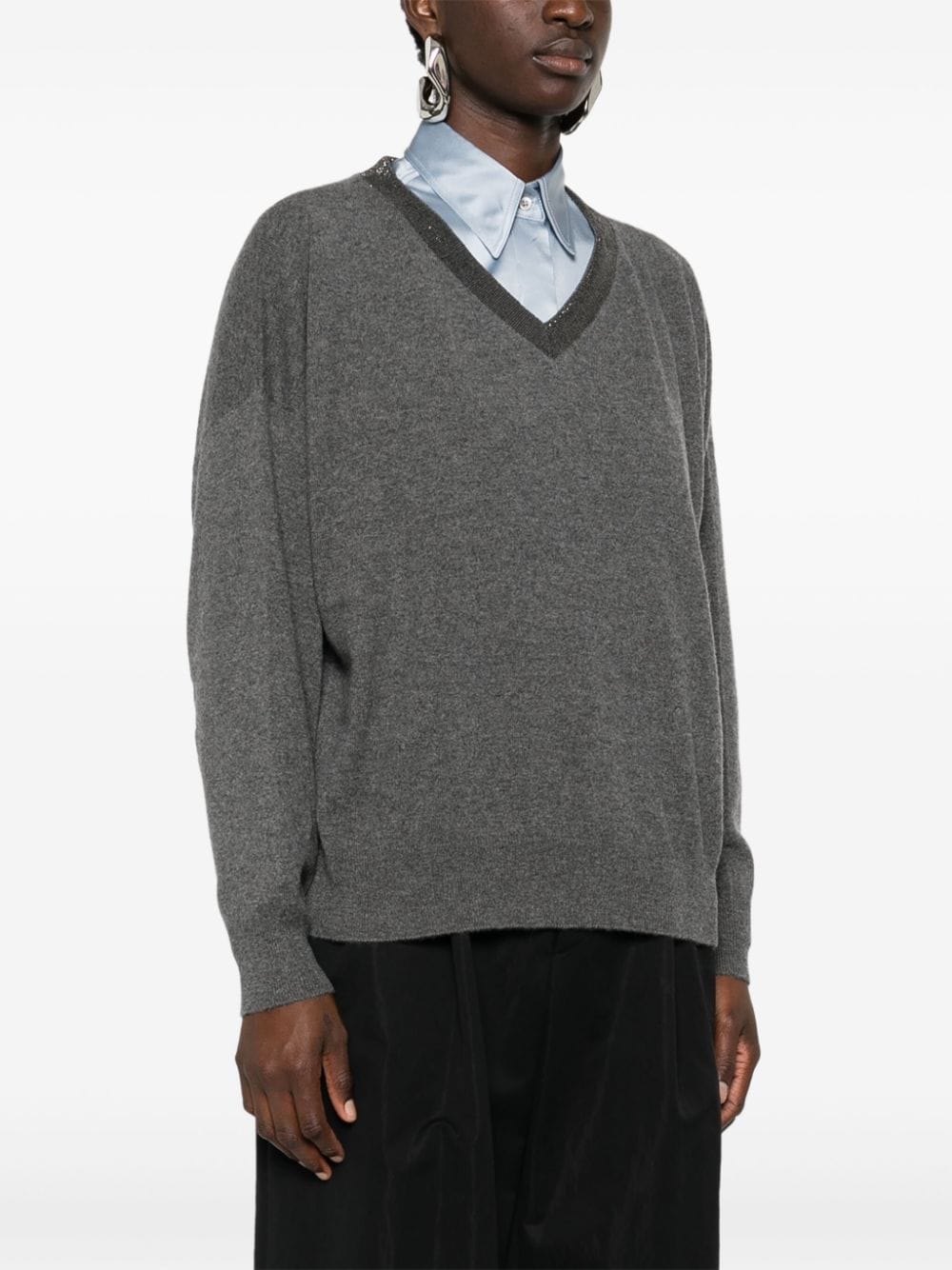 Brunello Cucinelli Sweaters Grey