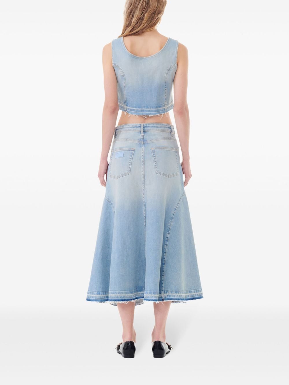 GANNI Skirts Clear Blue