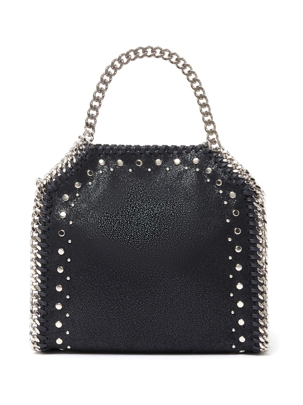 Stella McCartney Black Faux Leather Pebbled Texture Bag