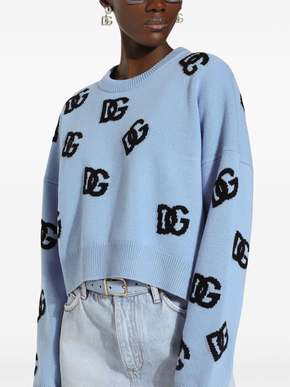 Dolce & Gabbana Sweaters Clear Blue