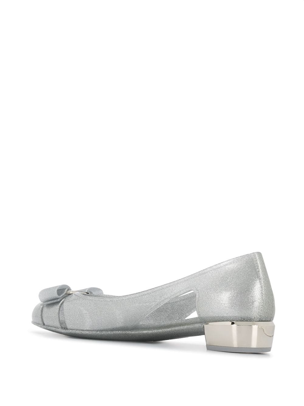 Ferragamo With Heel Silver