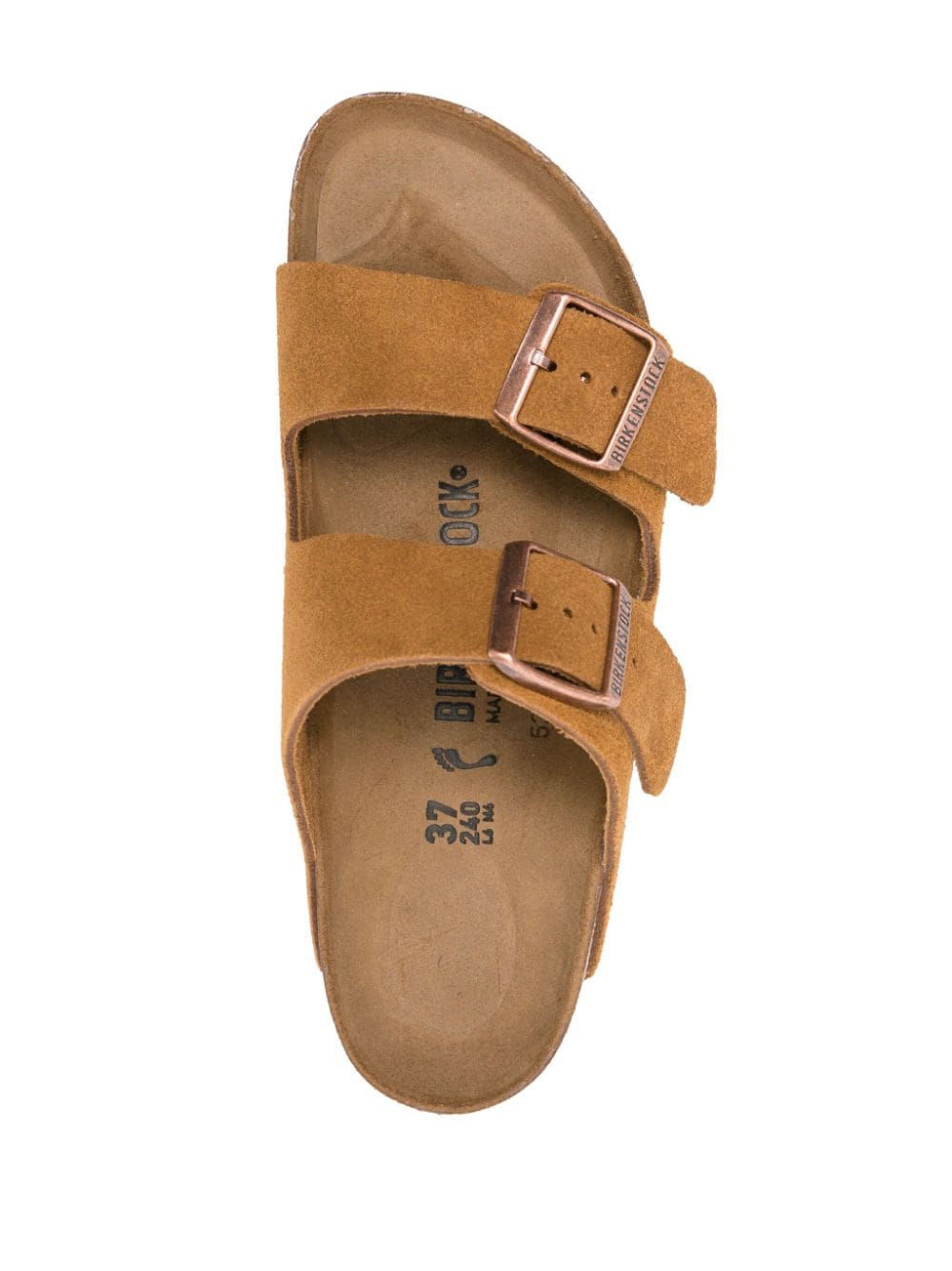 Birkenstock Arizona Leather Sandals in Camel Brown