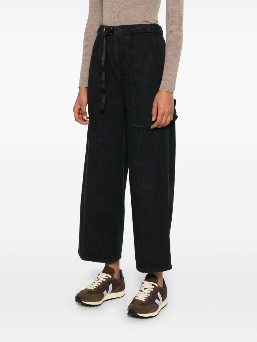 WHITE SAND Trousers Black