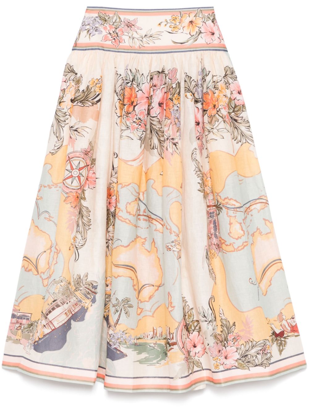 Zimmermann Skirts Beige