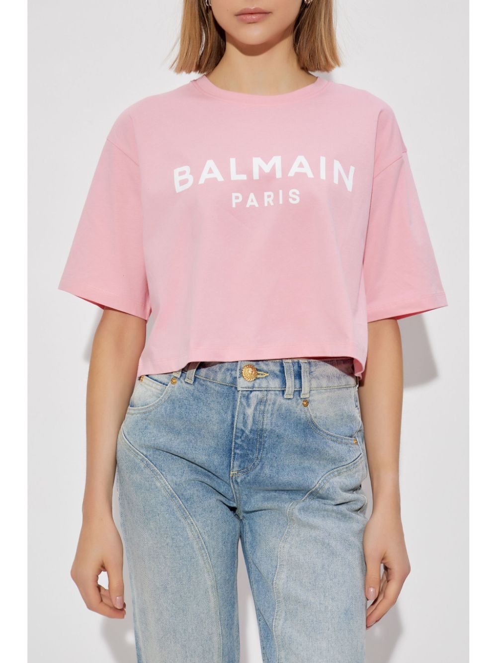 Balmain T-shirts and Polos Pink