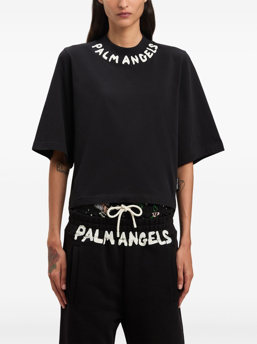 Palm Angels T-shirts and Polos Black