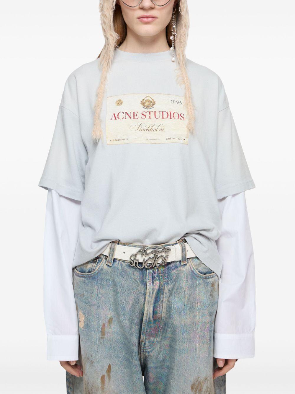 Acne Studios T-shirts and Polos Light Grey