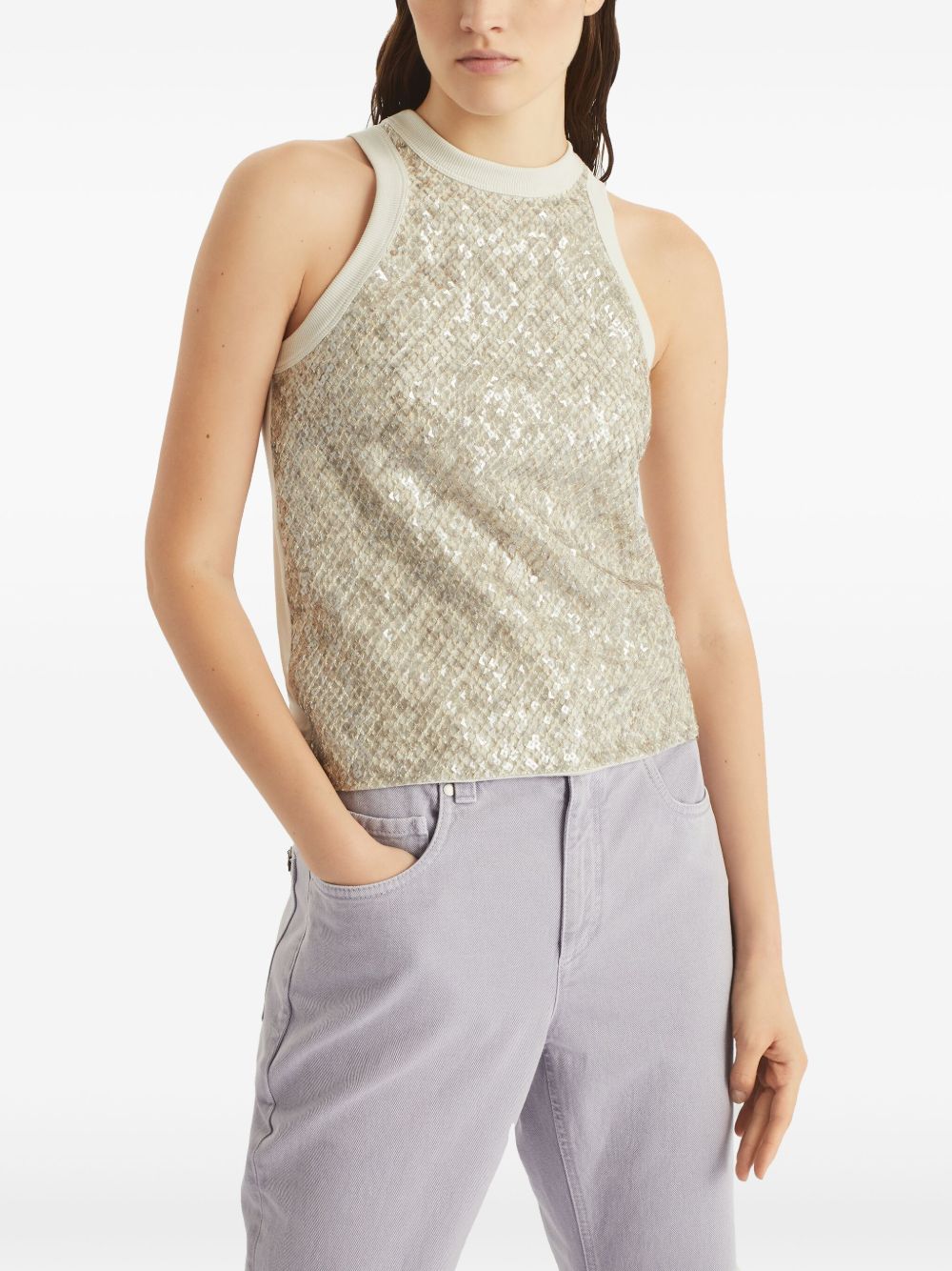 Brunello Cucinelli Top Beige