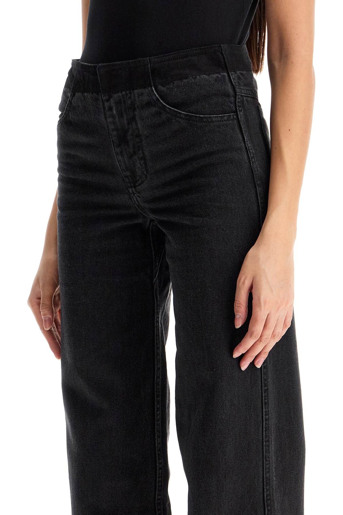 Christopher Esber low-waisted deconstructed jeans