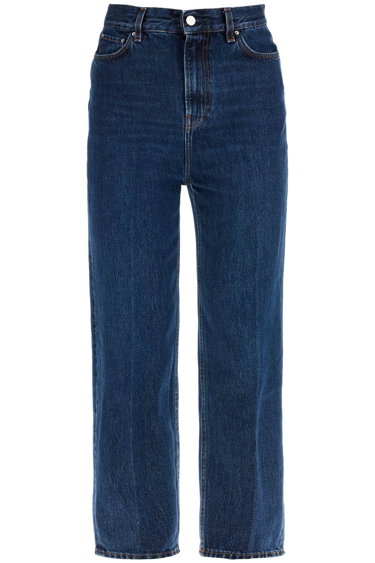 Toteme dark blue organic cotton tapered jeans