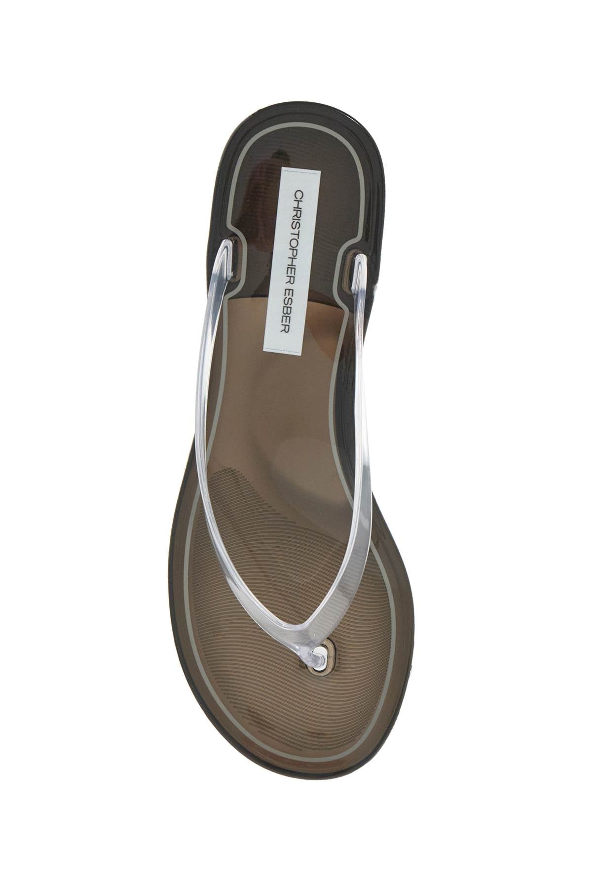 Christopher Esber pvc jo flip-flop sandals