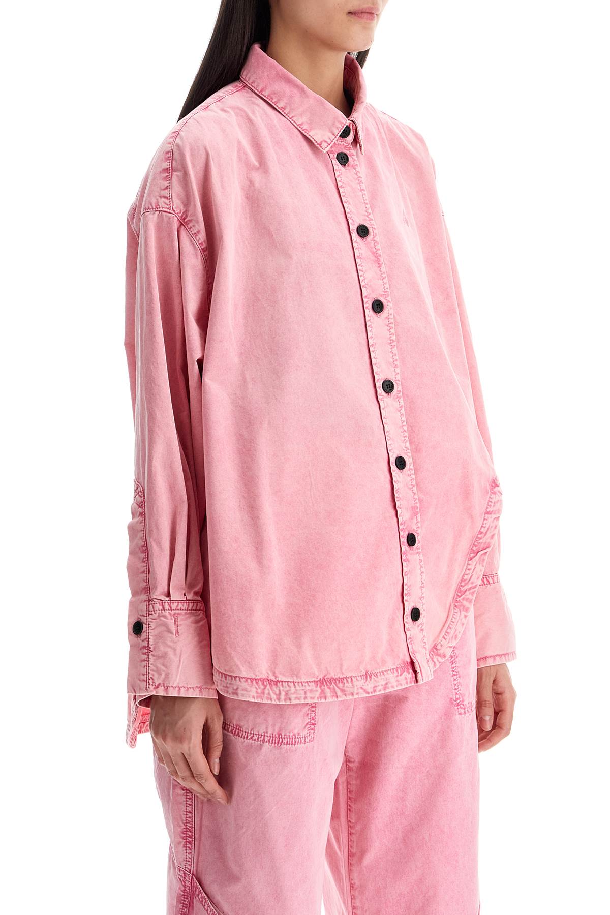 The Attico oversized pink shirt