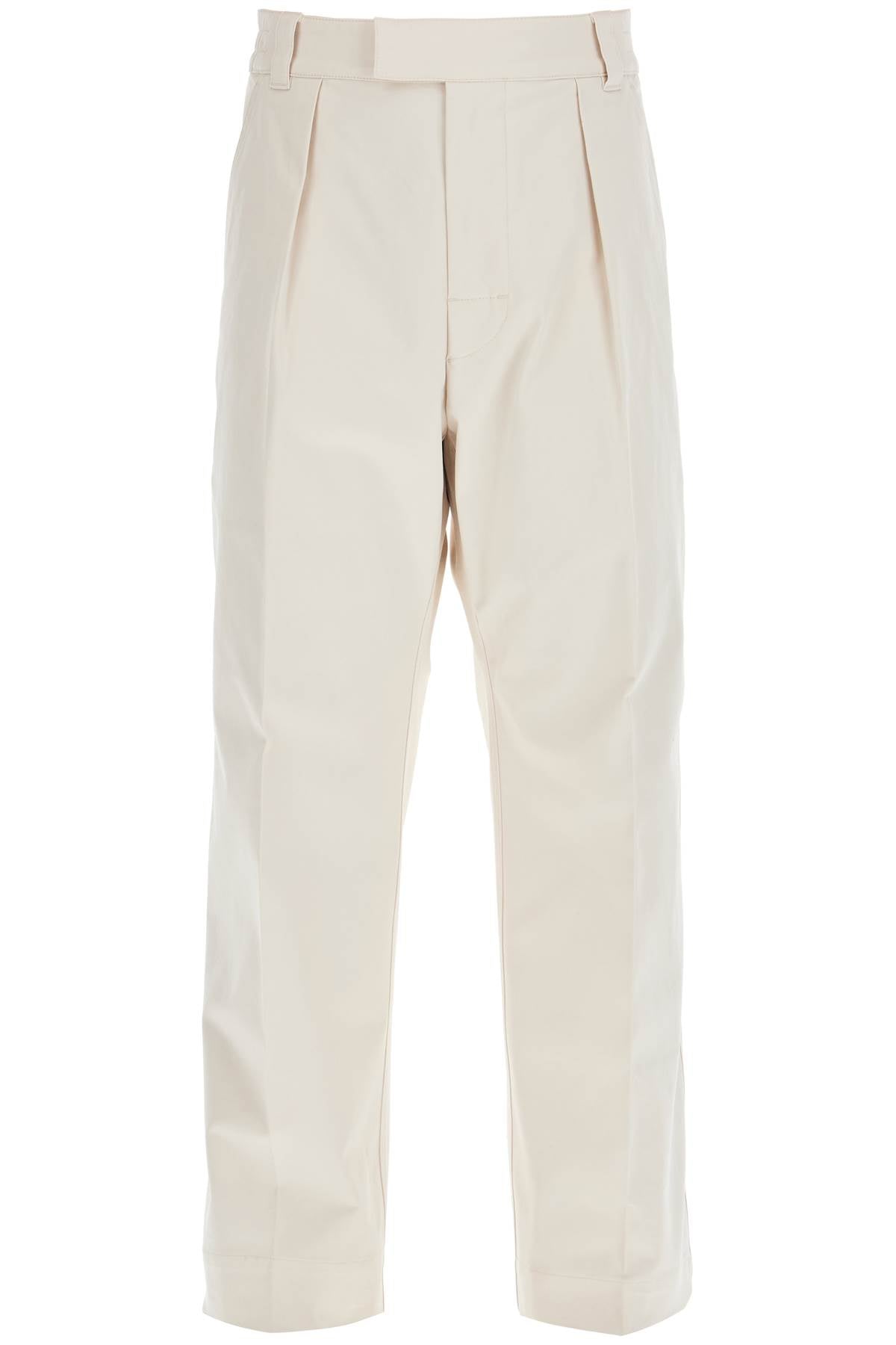 Moncler cotton drill pants in eight words