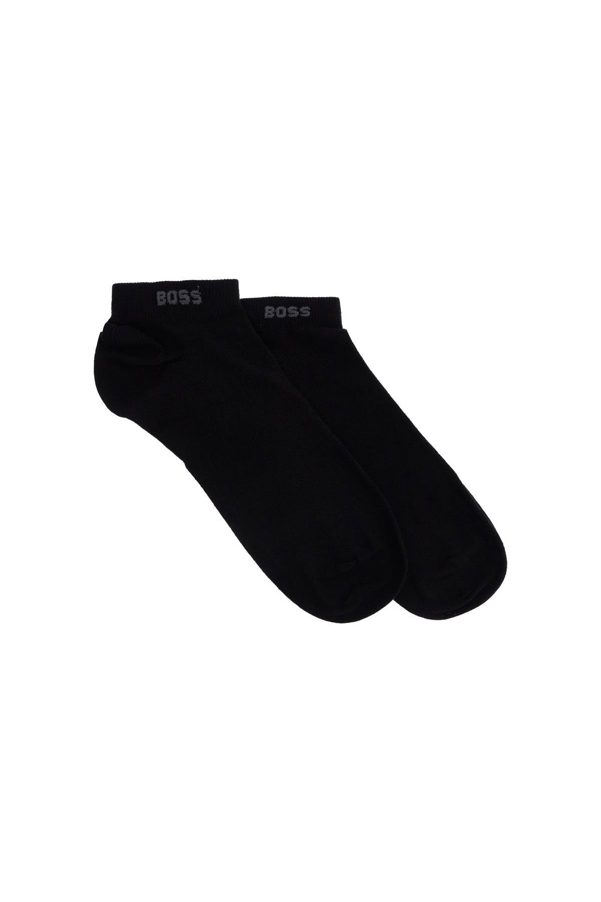 Boss short solid color socks set of 5 pairs black and white cotton