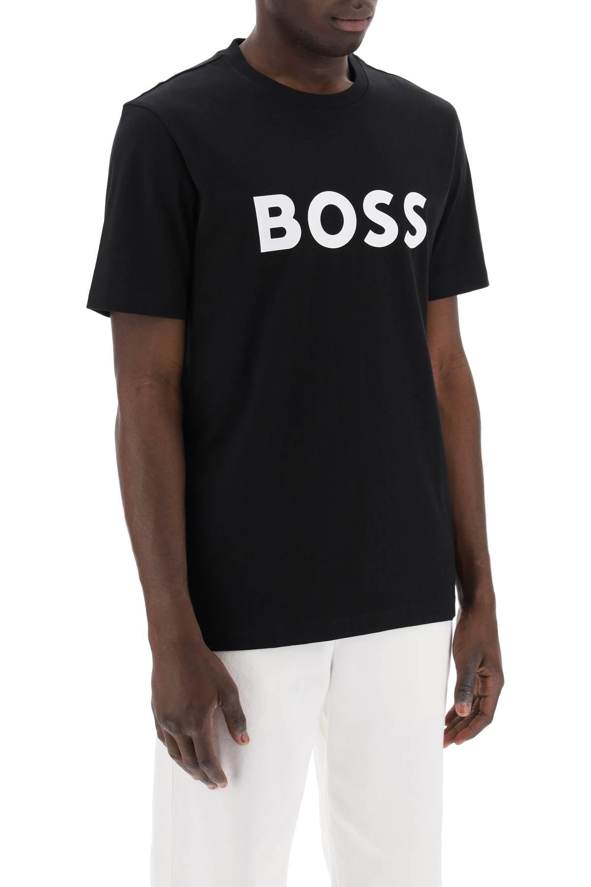 Boss tiburt 354 logo print t-shirt