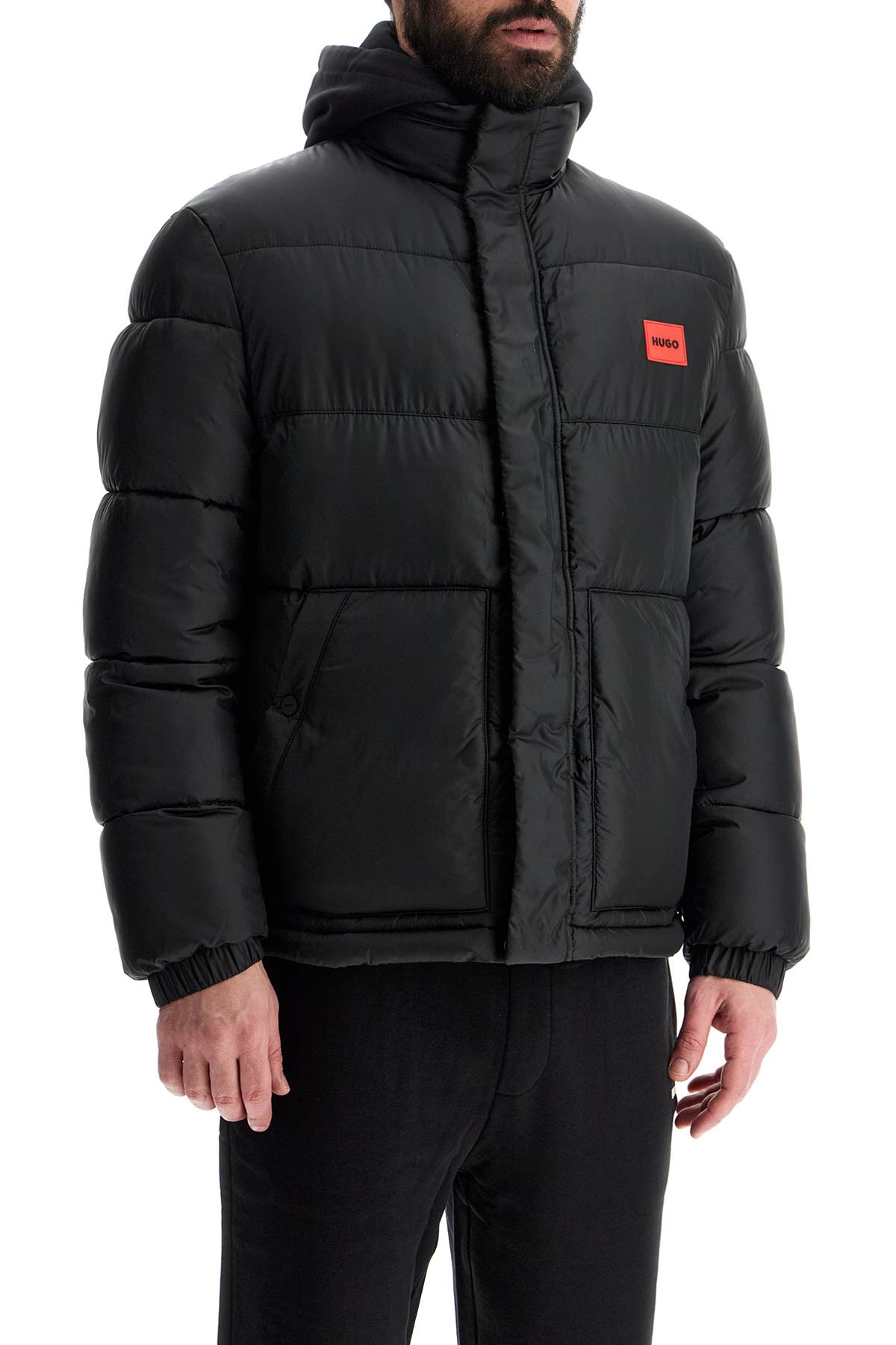 Hugo regular fit black puffer jacket