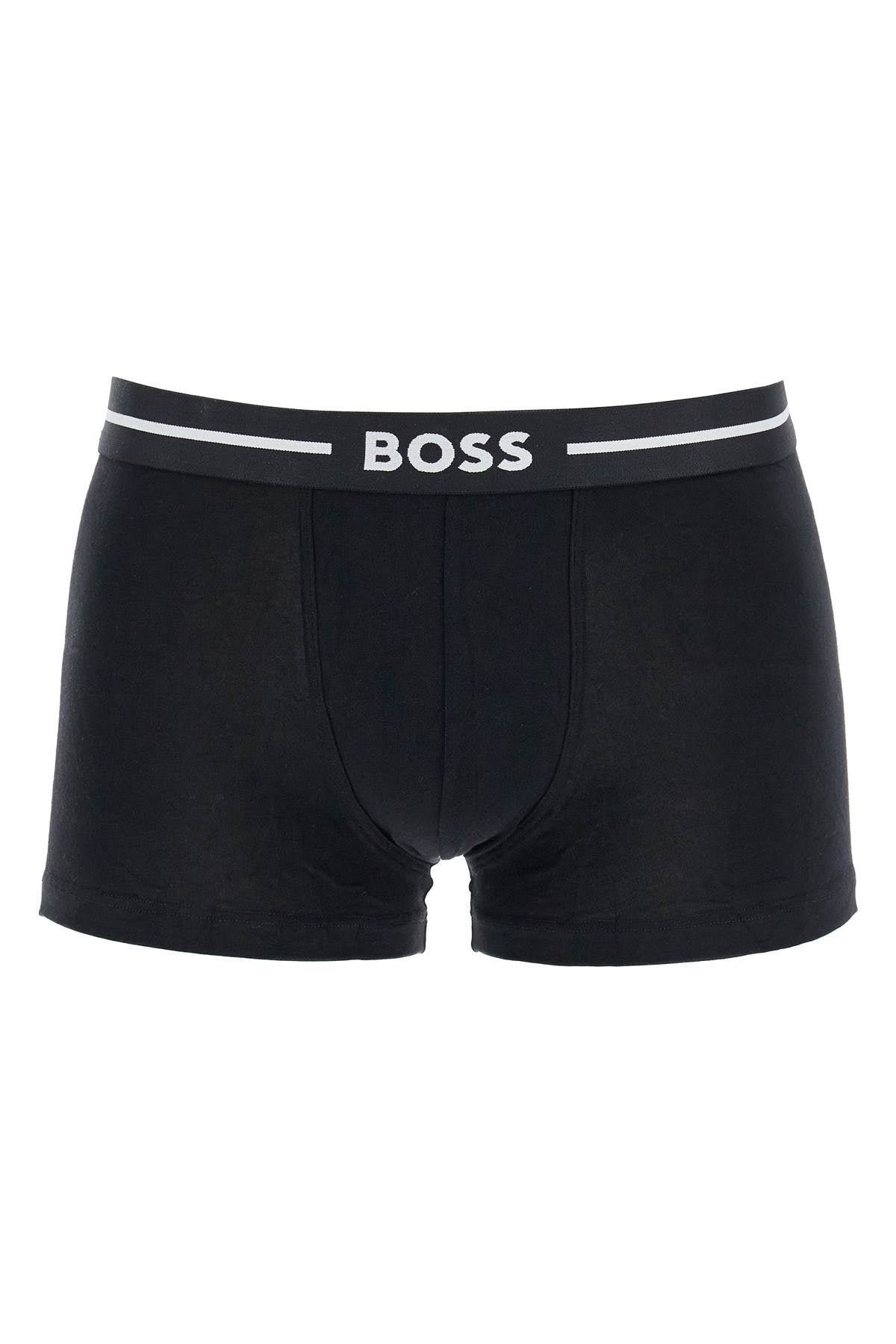 Boss set di 3 boxer slim fit multicolore in cotone elasticizzato