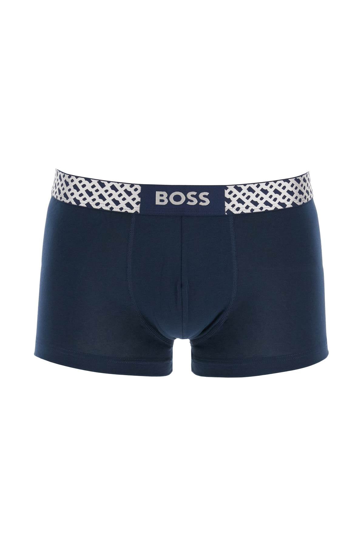 Boss set di 3 boxer slim fit in cotone elasticizzato multicolore