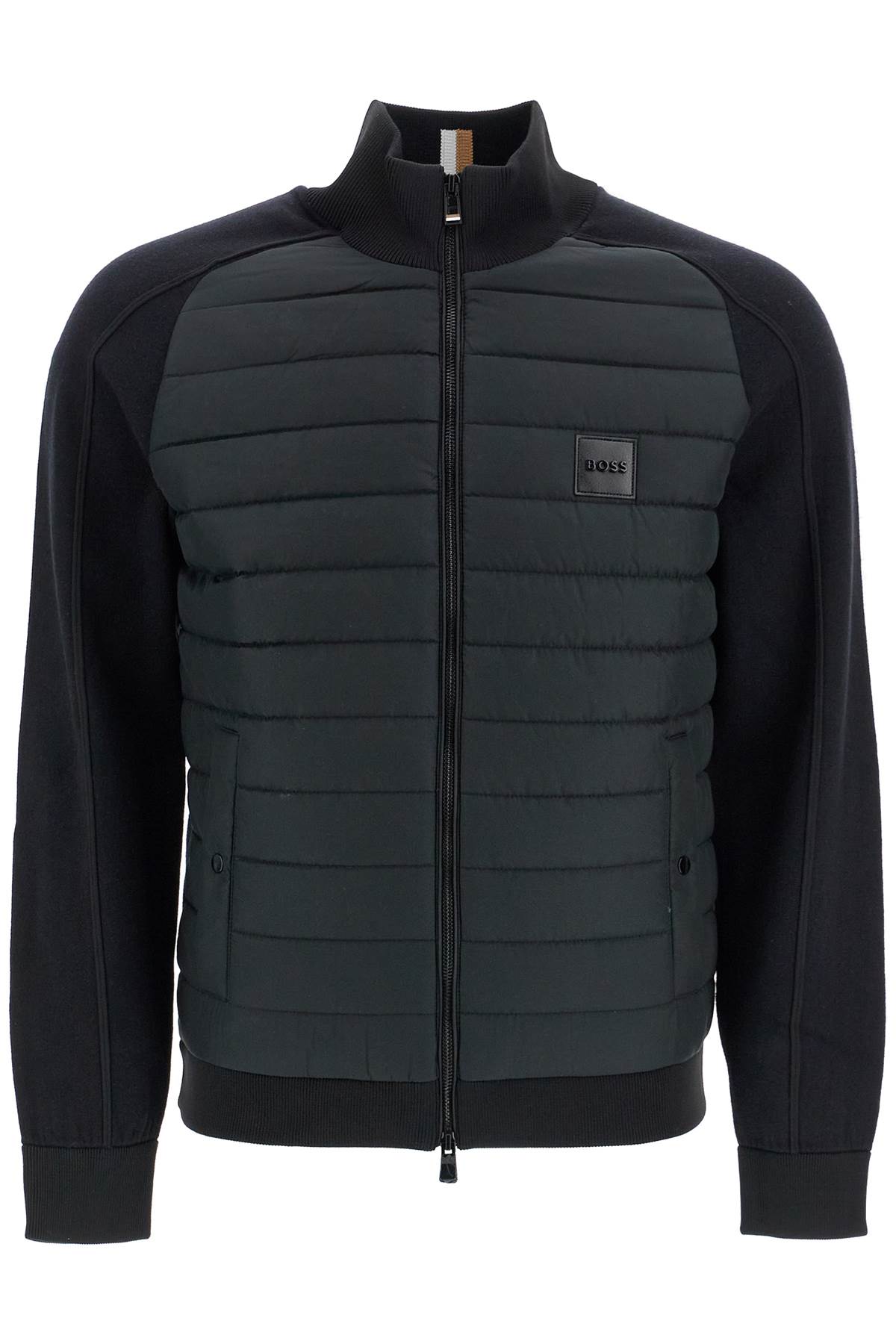 Boss knitted and padded nylon jacket