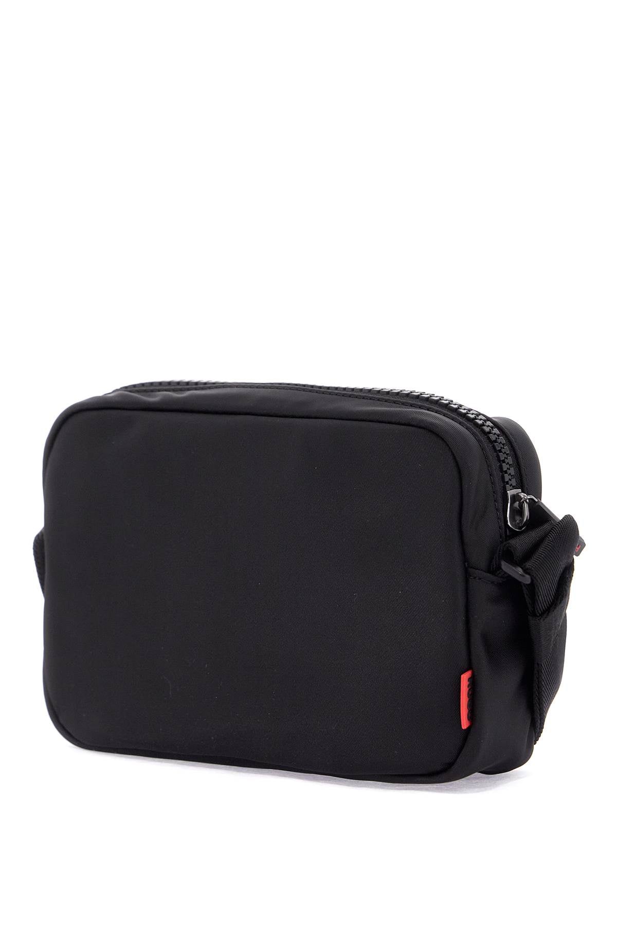 Hugo shoulder bag handwritten2.0_ew c black with zip and adjustable handle