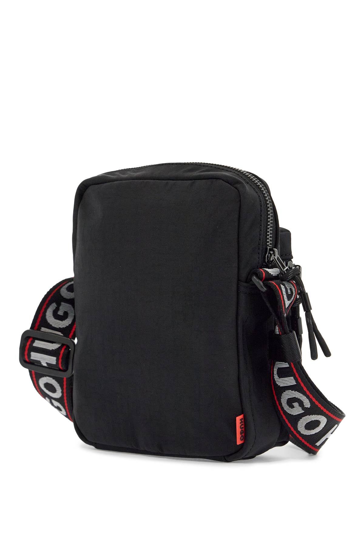 Hugo compact quentyn_ns black bag with adjustable shoulder strap