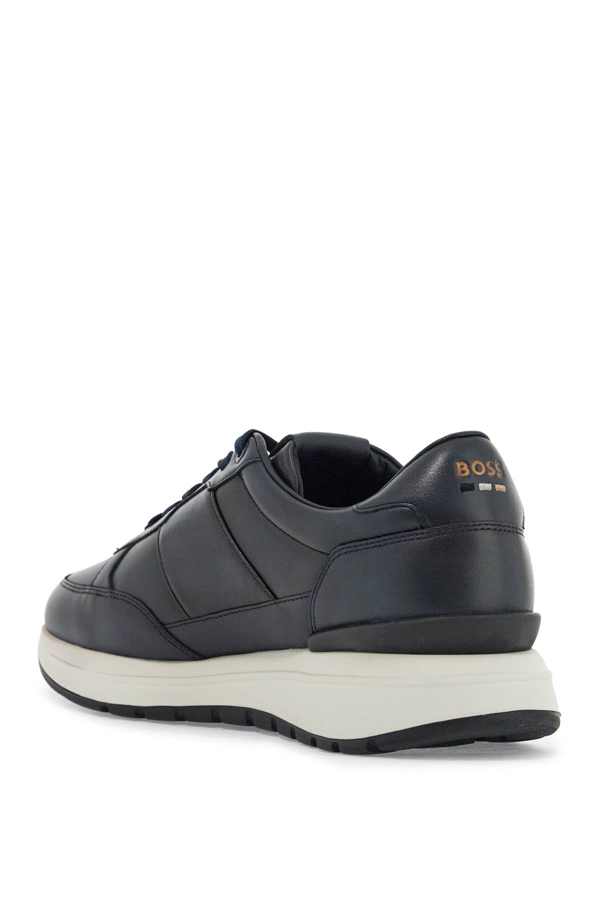 Boss ergonomic sneakers jace_runn_bu navy blue leather