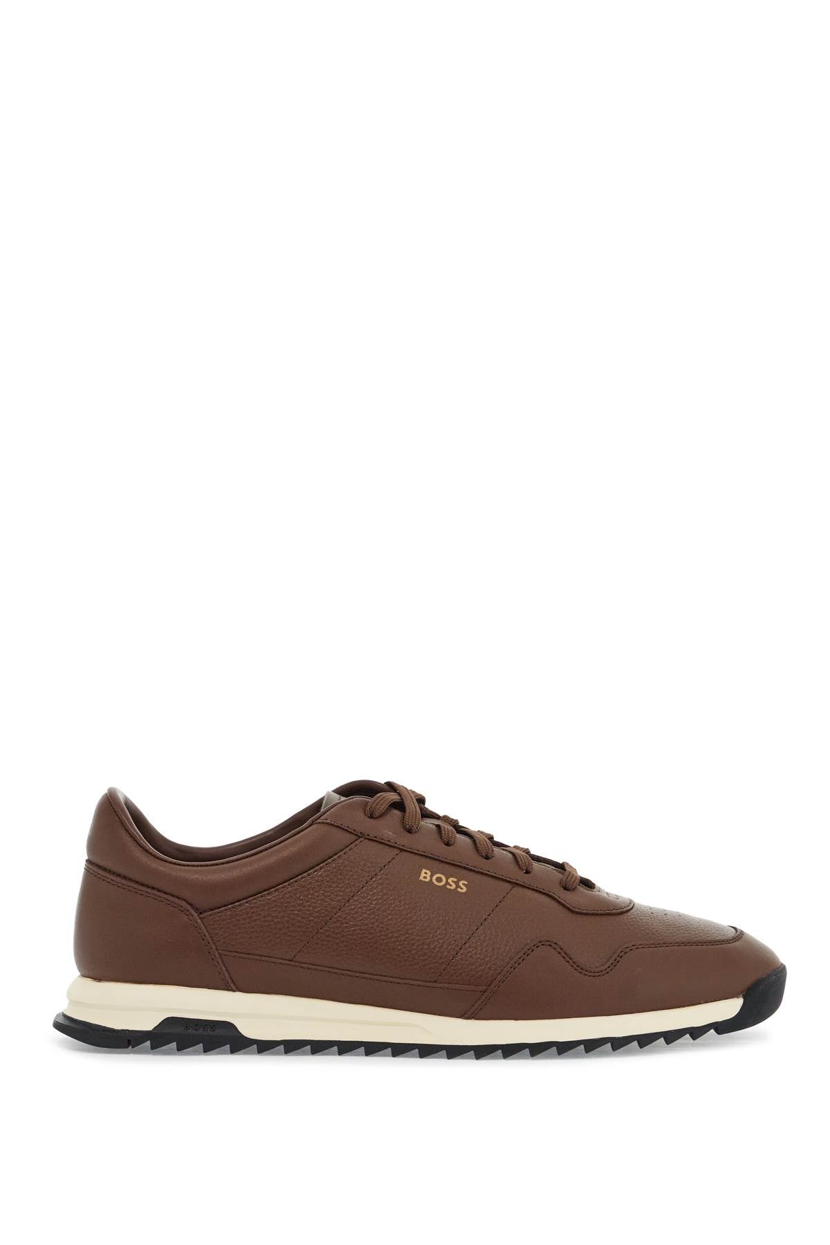 Boss dark brown breathable sneakers zayn_lowp_lttb