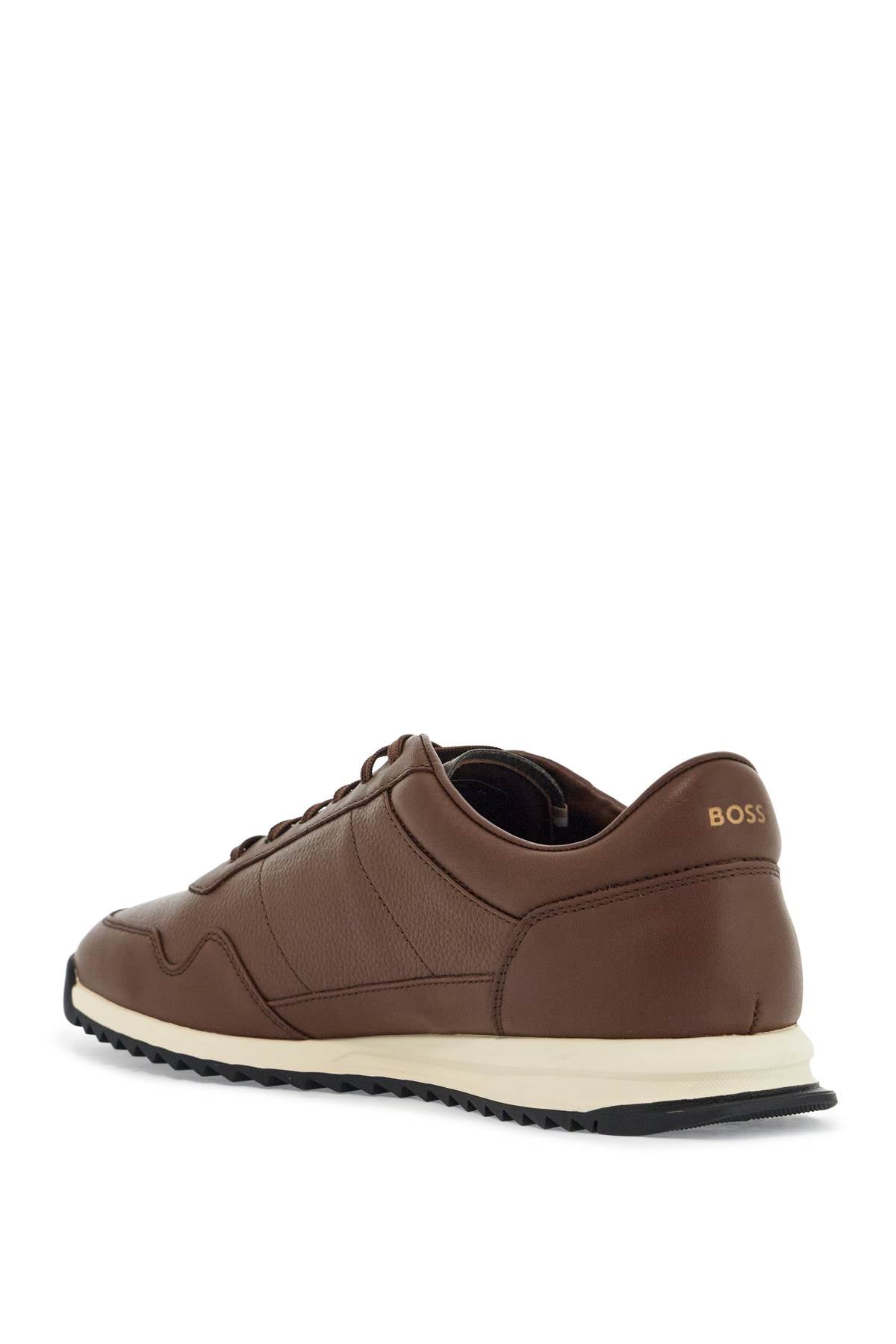 Boss dark brown breathable sneakers zayn_lowp_lttb