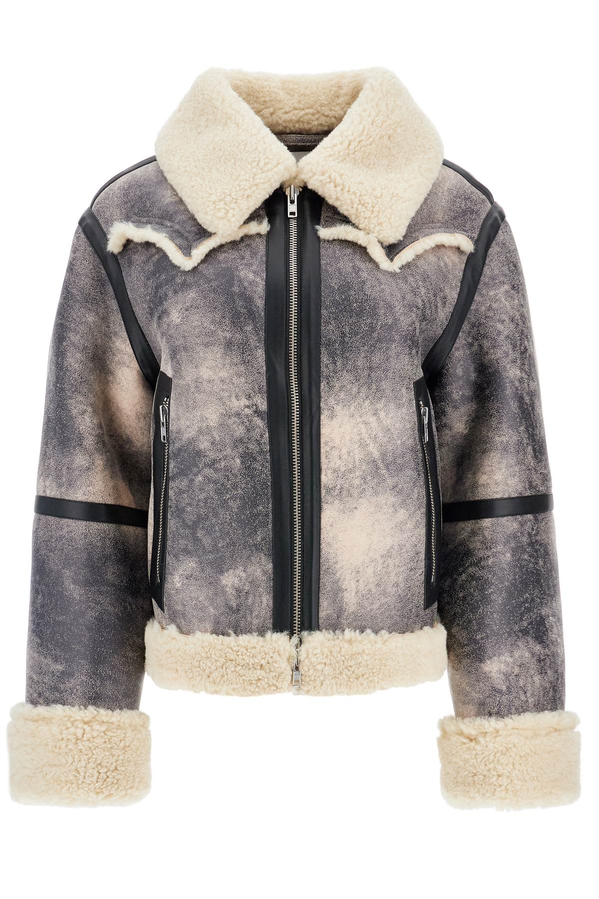 Stand Studio lessie faux shearling jacket