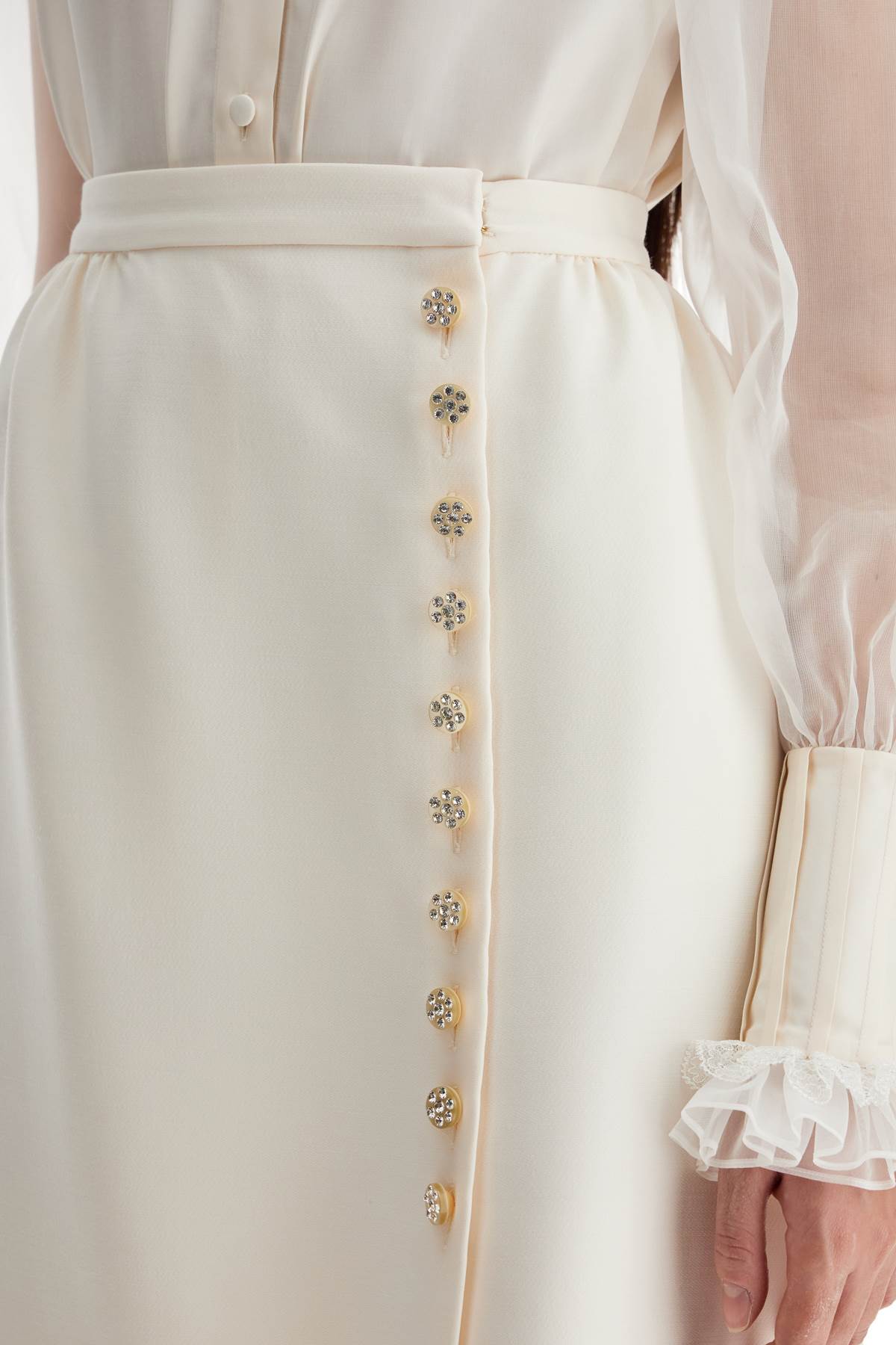 Valentino Garavani crepe couture skirt