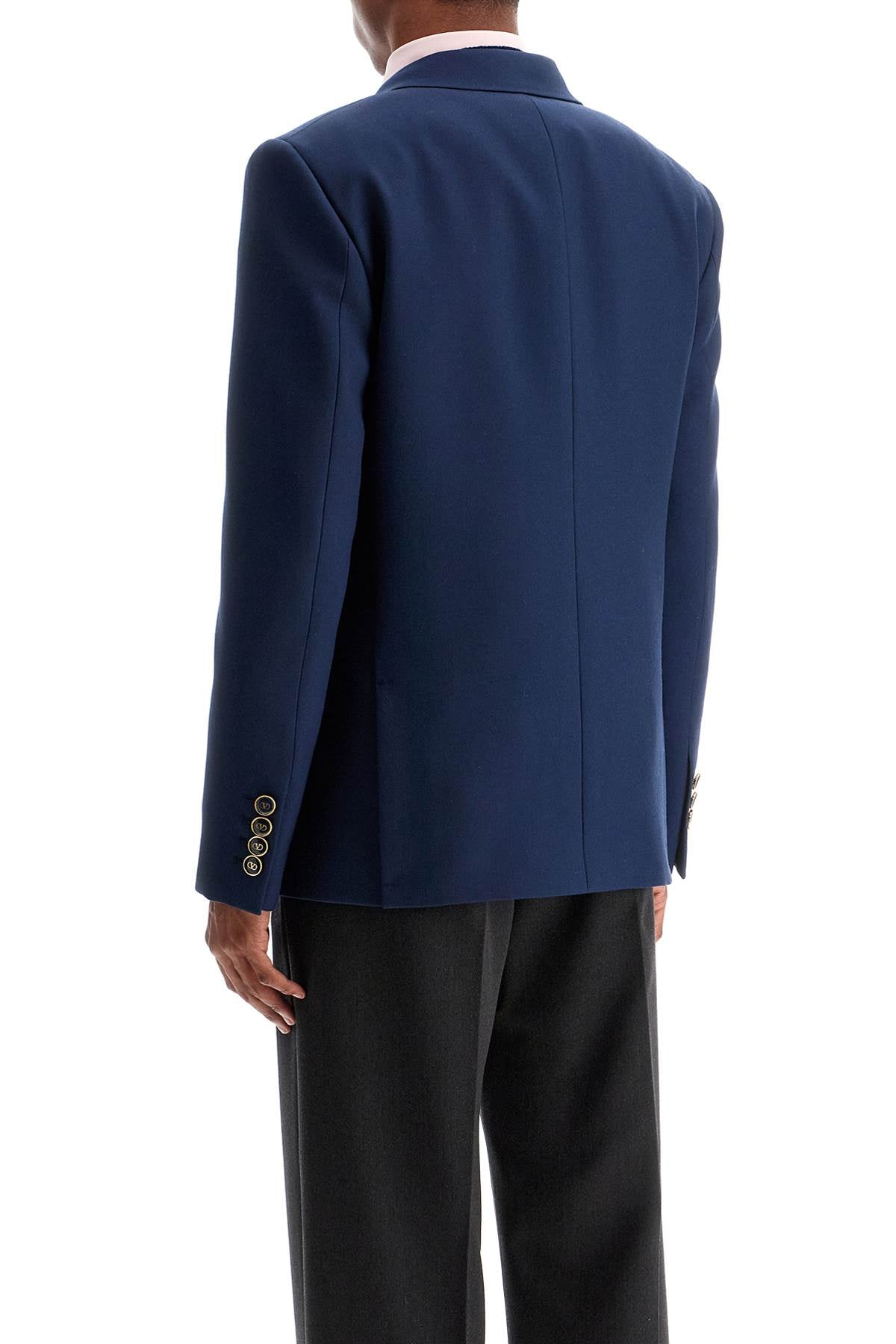 Valentino Garavani slim fit wool gabardine jacket