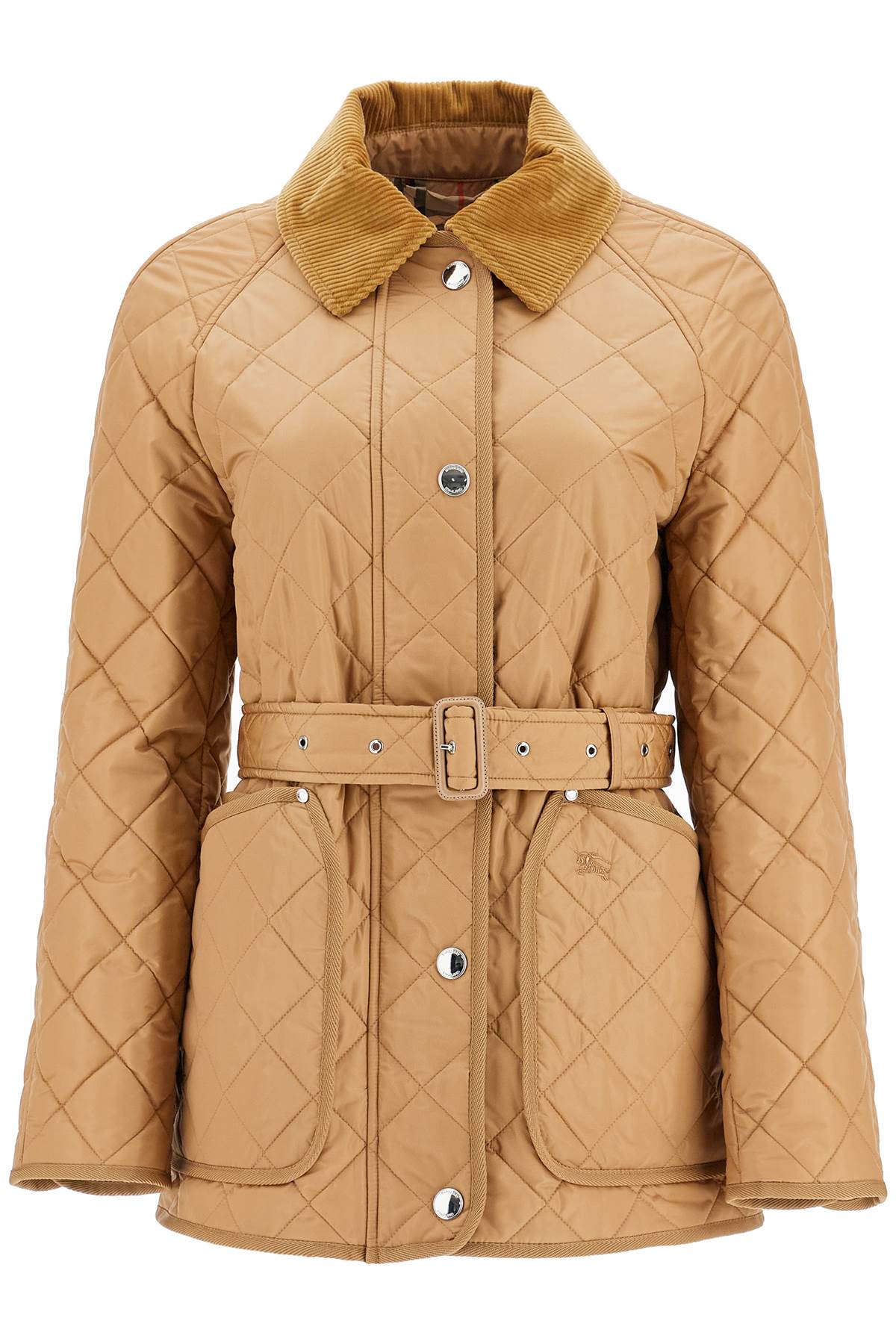 Burberry quilted jacket with belt pen