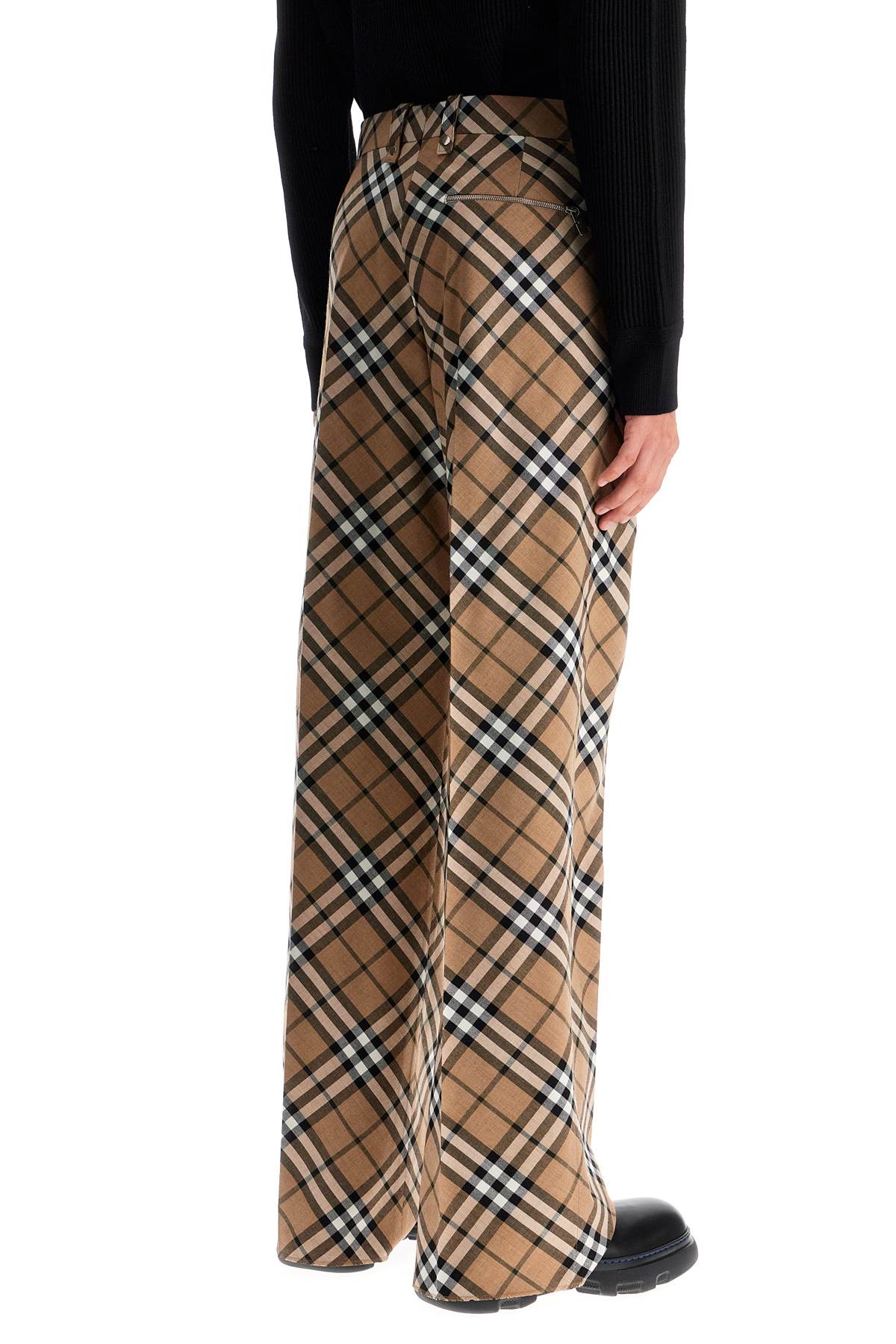 Burberry ered wool blend tailored trousers