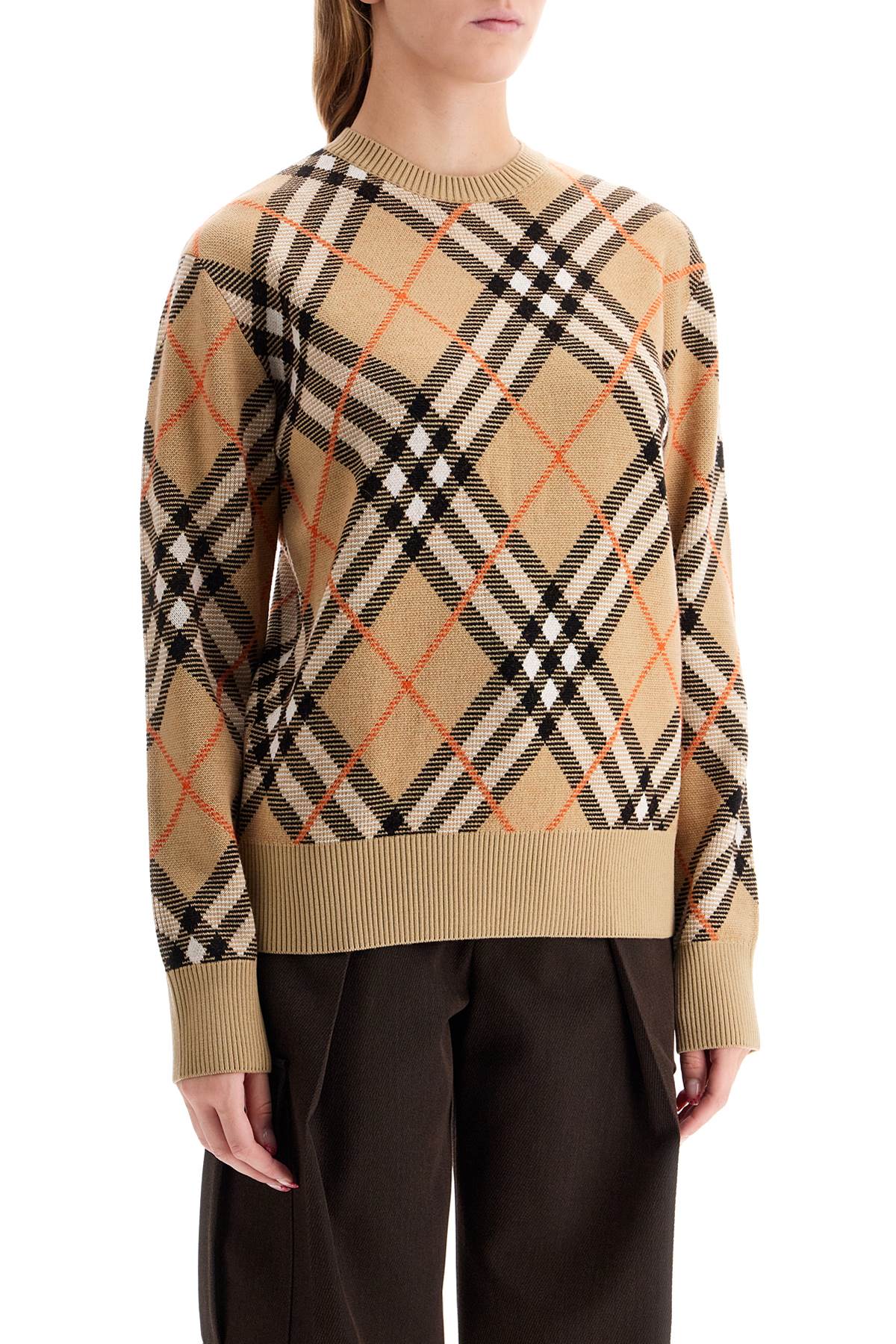 Burberry ered wool pullover sweater