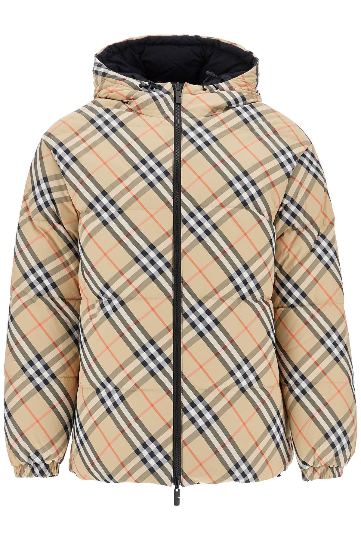 Burberry beige quilted nylon jacket with hood