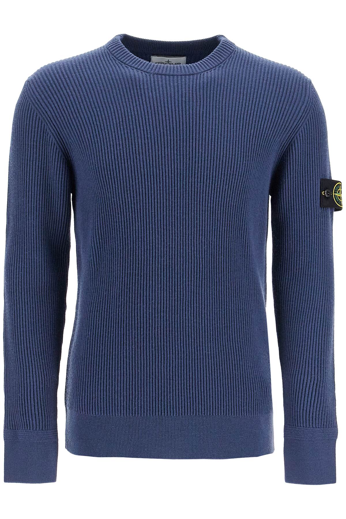 Stone Island ribbed wool crewneck sweater