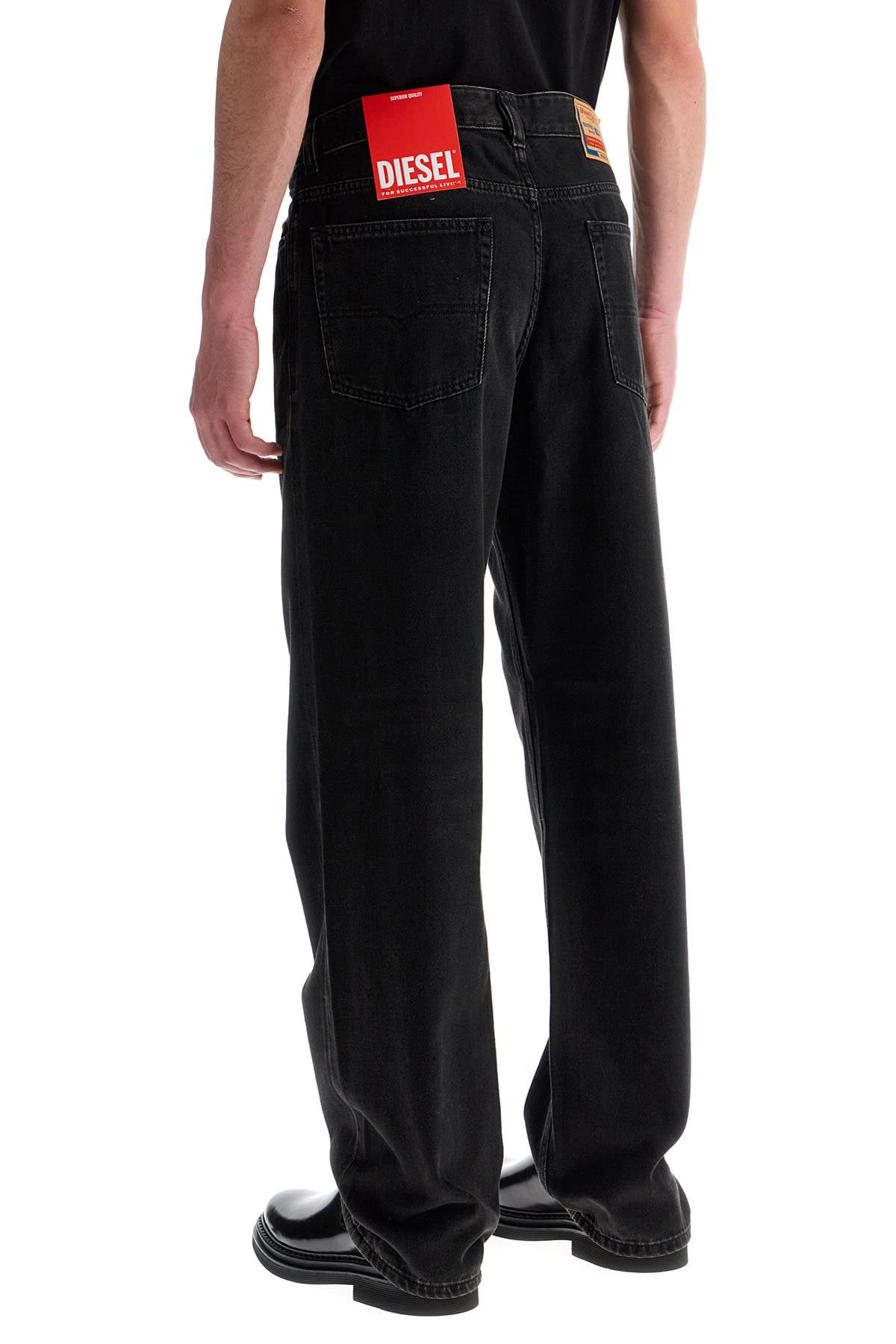 Diesel d-macro black wide leg jeans