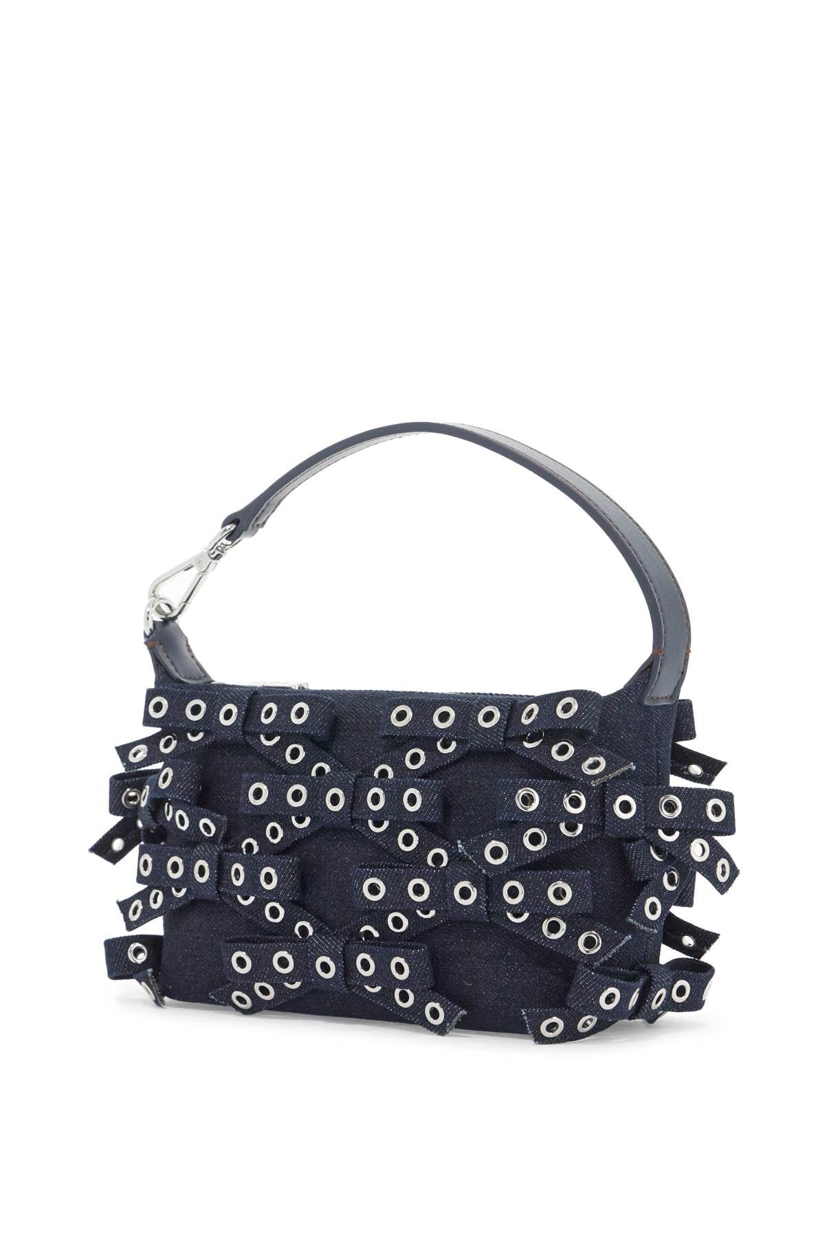 Ganni mini bow eyelet butterfly bag