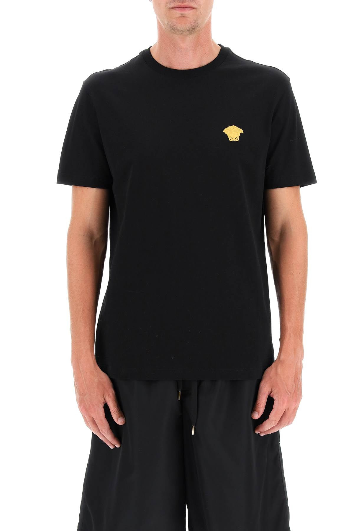 Versace medusa embroidered t-shirt